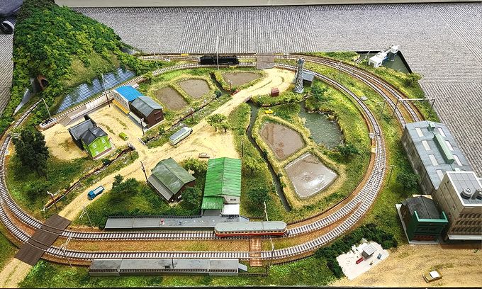 鉄道模型Nゲージジオラマ完成品